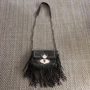 cache shoulder bag cache evening bag fringe